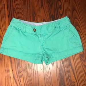 Turquoise shorts